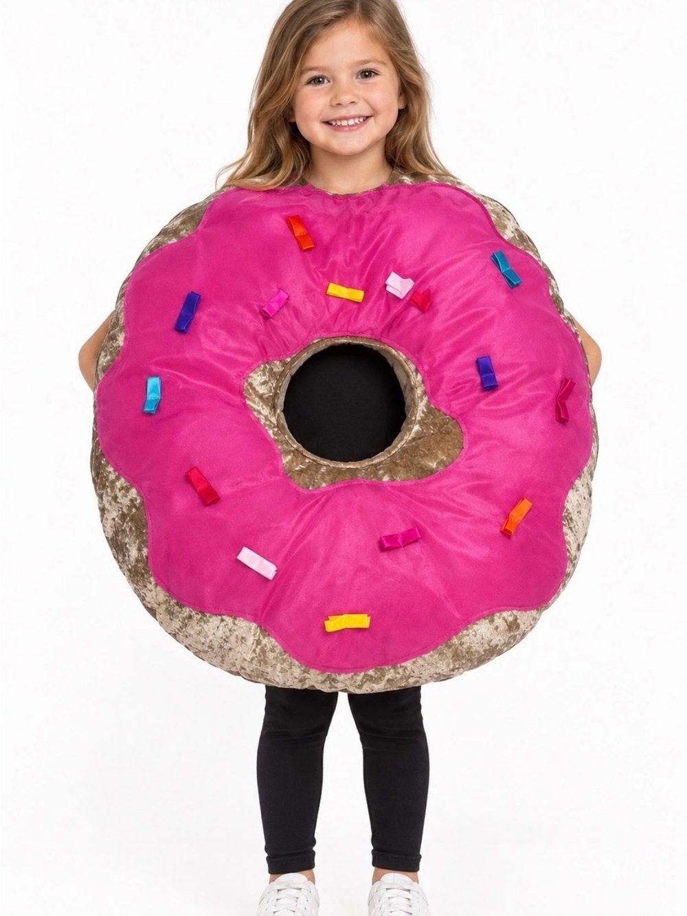 Chasing Fireflies Hot Pink Donut Costume with Multicolor Sprinkles